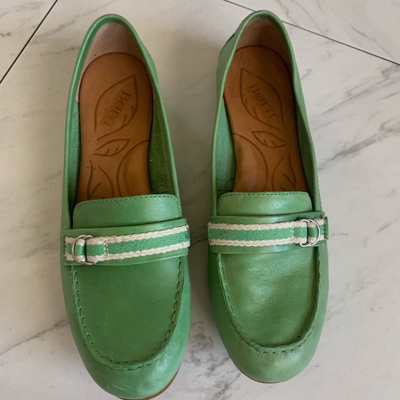 born leather loafers